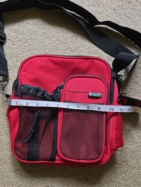 Western Pack Red Men's Messenger Crossbody Bag
